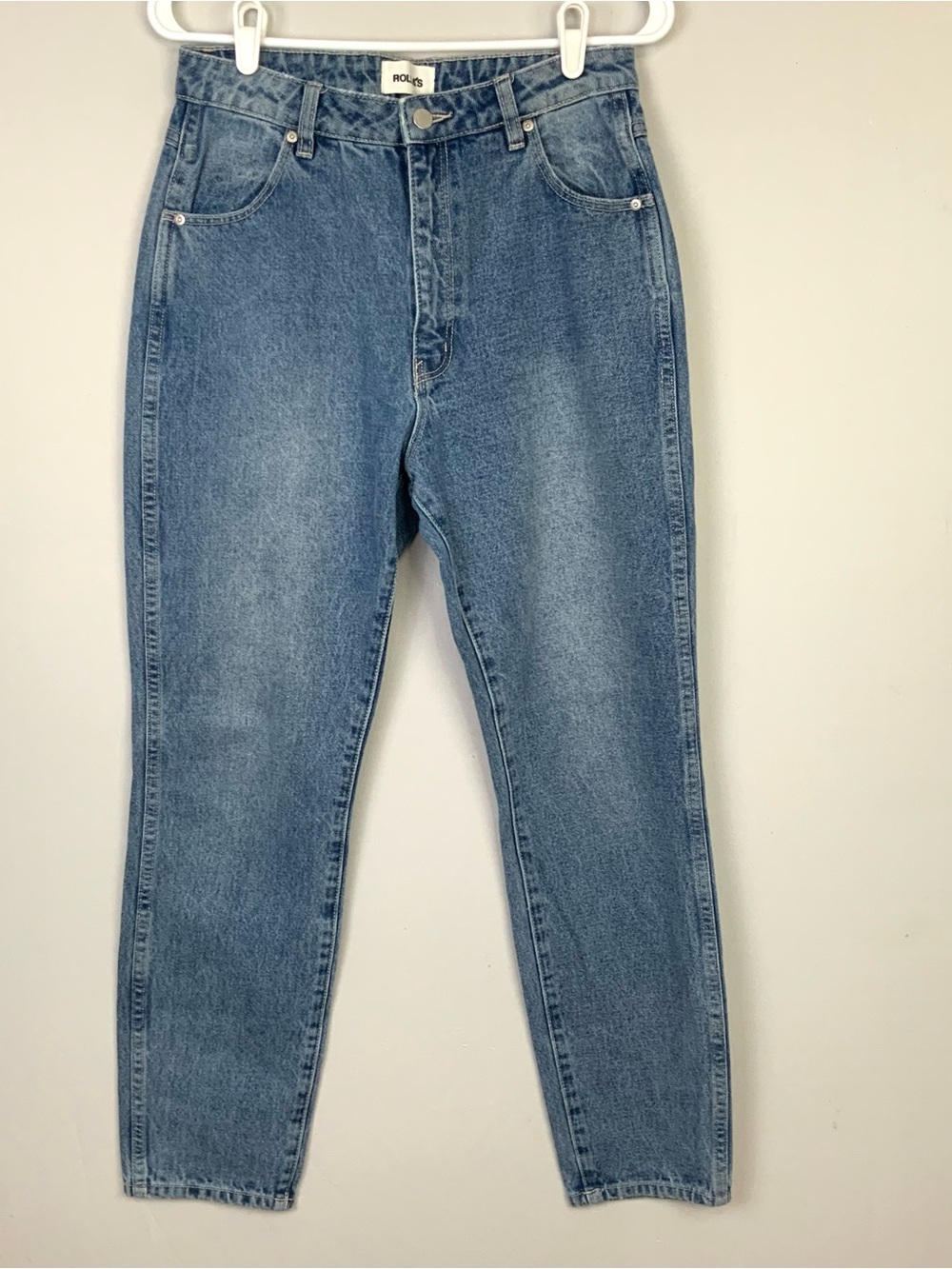 Rolla's Sz 30 High Rise Relaxed Dusters Medium Wash Blue‎ Jeans